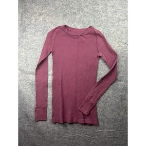 Free People We The Free Thermal Pink Long Sleeve Shirt Women's XS Granola Basic